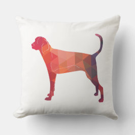 Almofada Treing Walker Coonhound Geométrico Silhouette