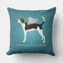 Almofada Treing Walker Coonhound Pet Memorial Angel Dog