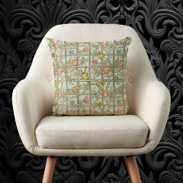 Almofada Treliça por William Morris, Têxtil de Jardim Vinta