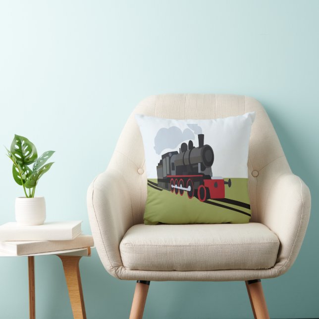 Almofada Trem a Vapor Ferrovia (Cadeira)