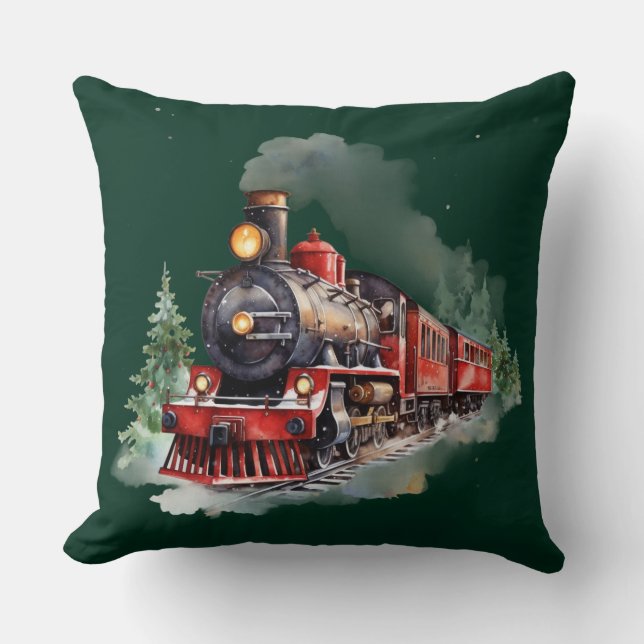 Almofada Trem de Natal (Frente)