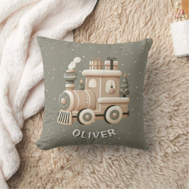 Almofada Trem de Natal Personalizado para Crianças