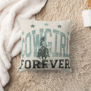 Almofada Trendência Ocidental de Cowgirl Forever