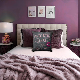 Almofada Trendy Chalk Board Girly Motivational Quote