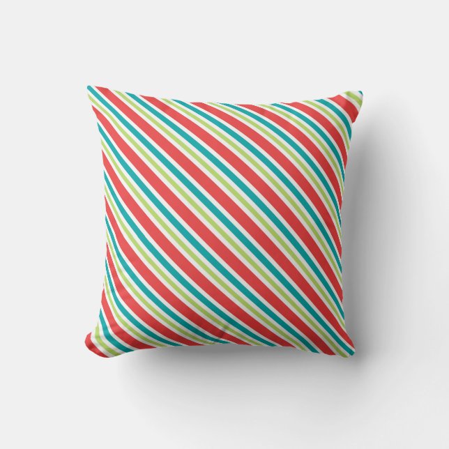 Almofada Trendy Christmas Red Green Candy Strike (Frente)