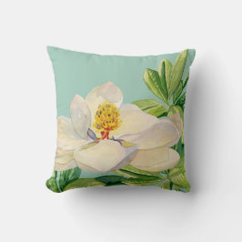 Almofada Trendy Magnolia Arte Floral Travesseiro decorativo
