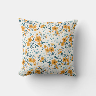 Almofada Trendy, padrão floral de vintage. Sem fim de
