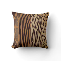 Trendy Rustic Animal Printed Zebra Stripe Travesse