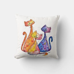 Almofada Três Gatos Brancos