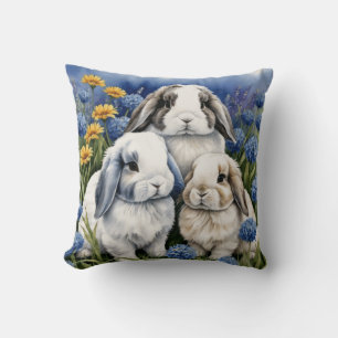 Almofada Três Pequenos Bunnies De Lop
