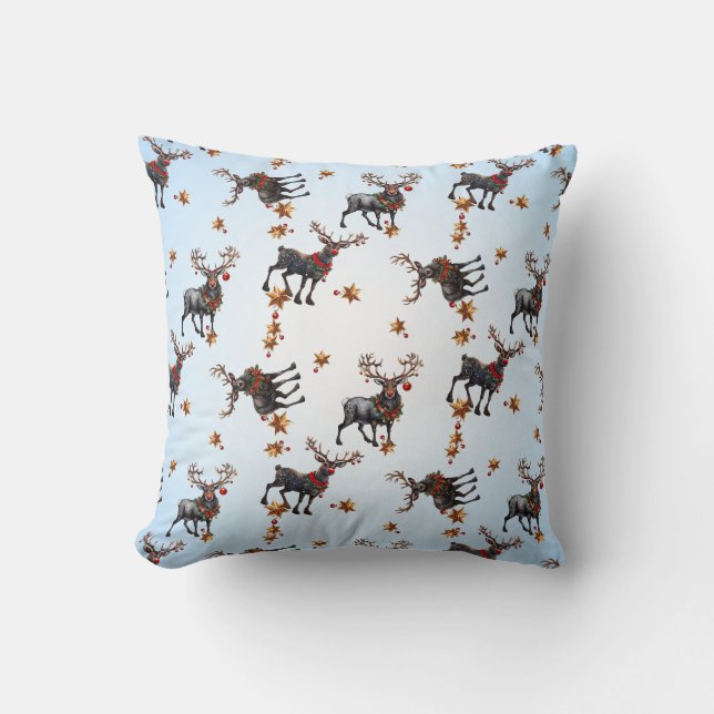 Almofada Três Reindeers de Natal (Frente)