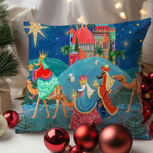 Almofada Três Sábios Los Reyes no Natal dos Magos