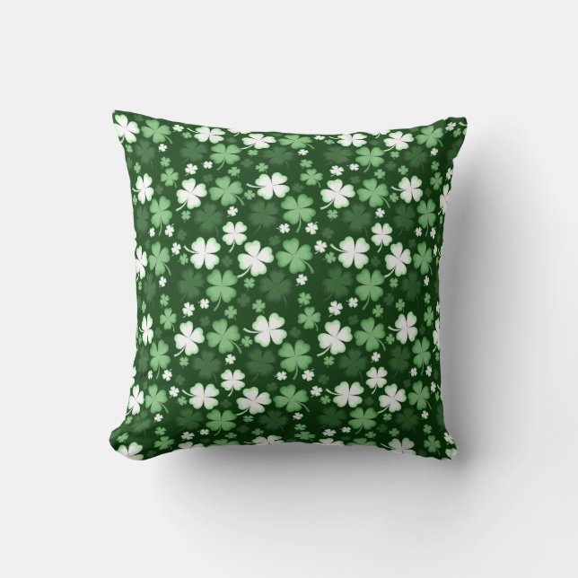 Almofada Trevo Verde, Dia de São Patrício (Frente)