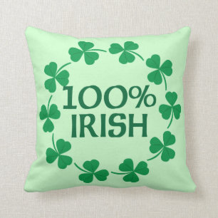 Almofada Trevos irlandeses de 100%