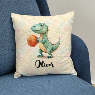 Almofada Trex Fofo Jogando Basquete Personalizado