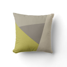 Triângulos de Bloco de Cor Verde Lima Bege Taupe