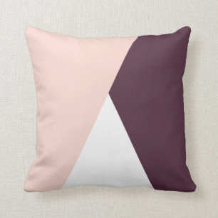 Almofada Triângulos geométricos rosa-rosados-rosados-esbe