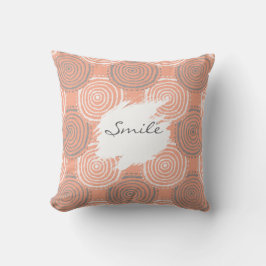Almofada Tribal Circle Pattern Throw Pillow