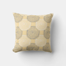 Tribal Circle Pattern Throw Pillow