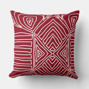 Almofada Tribal Maze Mud Cloth Standard African