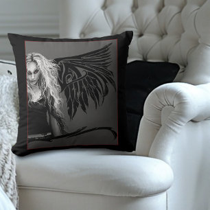 Almofada Tribal Wings Fallen Angel Red