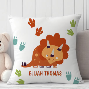 Almofada Triceratops Dinossauro Fofo Personalizado