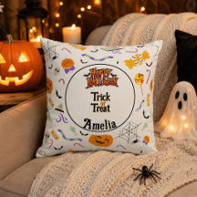 Trick or Treat Personalizado Fofo de Halloween