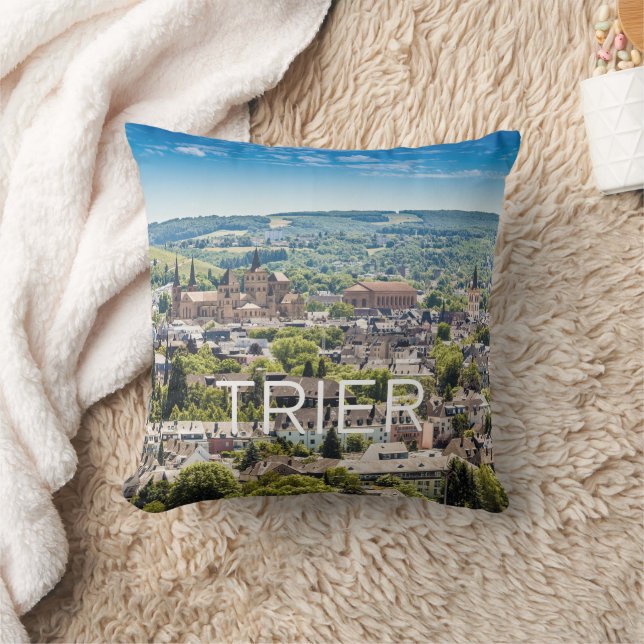 Almofada Trier Cityscape Panorama Moselle Alemanha Souvenir (Cobertor)