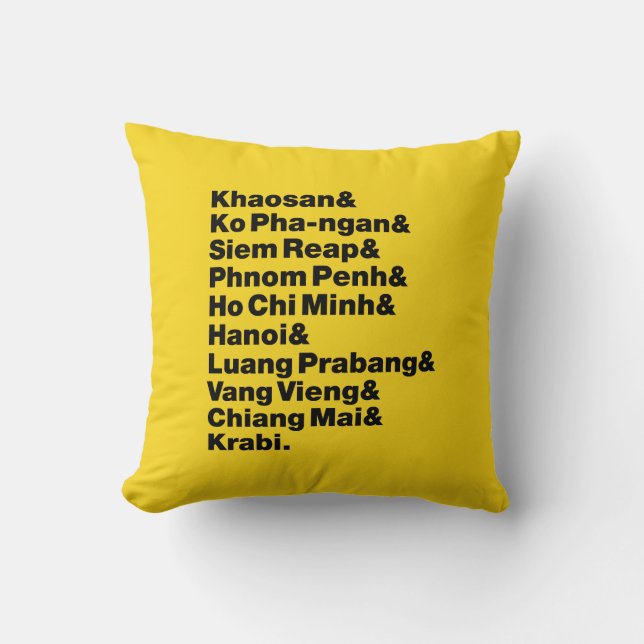 Almofada Trilha / Circuito de Banana Pancake (Frente)