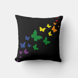 Almofada Trilha do Arco-íris LGBTQ Borboleta