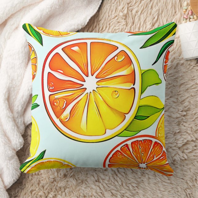 Almofada Trilha Laranja: Citros (Cobertor)