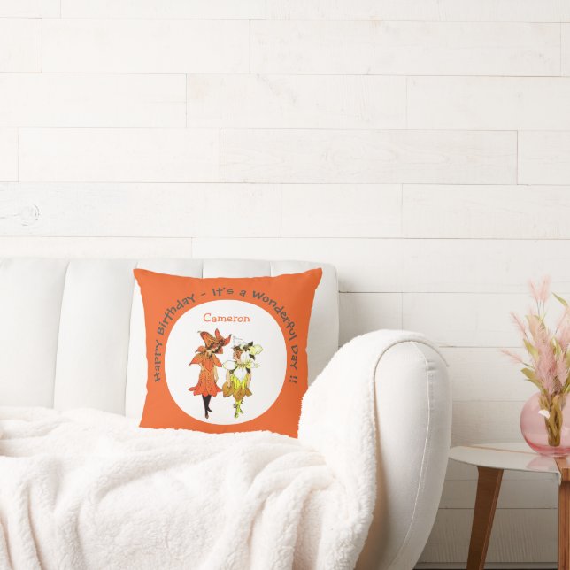 Almofada Trillium Tiger-Lily Whimsical Flower Party Supply (Sofá)