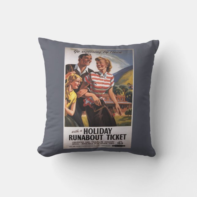 Almofada Trio da família em economias do Runabout do (Frente)