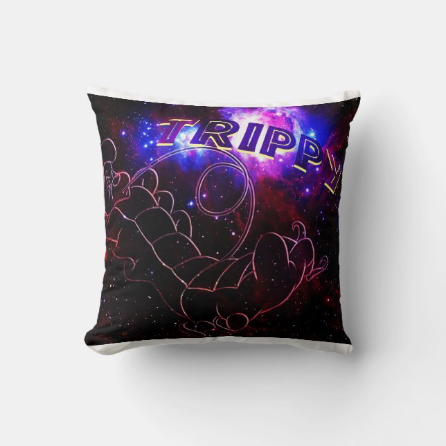 Almofada Trippy a lagarta (Frente)