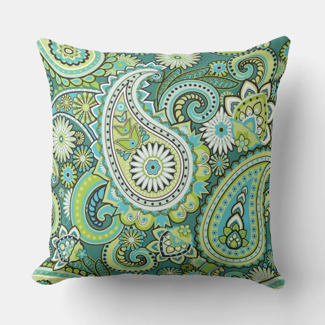Almofada Trippy Hippy Retro Paisley (Frente)