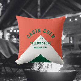 Almofada Tripulação de Cabina Destino Peronalizado Verdes V