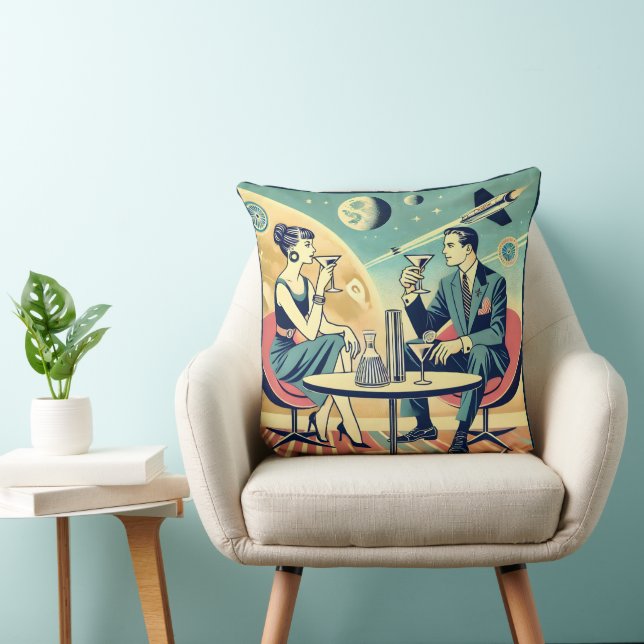 Almofada Tripulação de Voo de Posteres de viagens Espaciais (Cadeira)