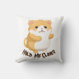 Almofada Triste Hamster Segure-me Travesseiro decorativo Ma