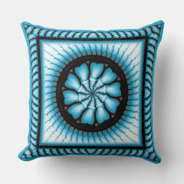 Almofada Trocar padrão abstrato azul