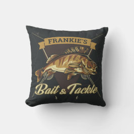 Almofada Troféu de nome personalizado pesca Compro de isca 