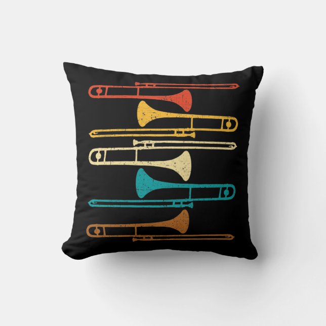 Almofada Trombone retrô - Jazz (Frente)