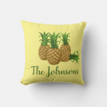Tropical Abacaxi Amarelo Decoração de Casa Travess