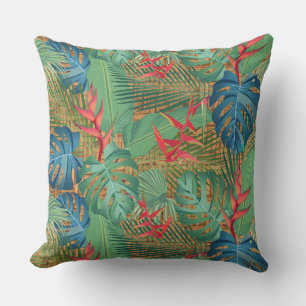 Almofada Tropical Floral no Wicker