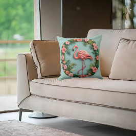 Almofada Tropical Grace Flamingo Balanceado