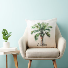 Almofada Tropical Palm Tree Ombre