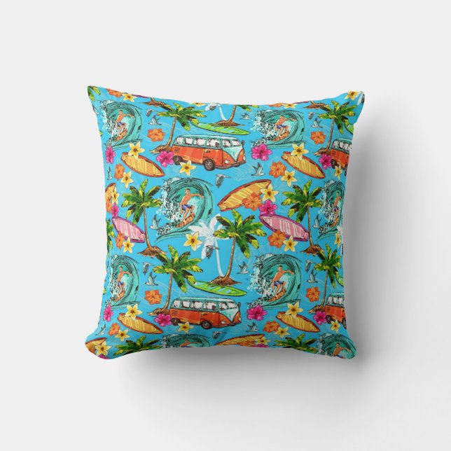Almofada Tropical Throw Pillow (Frente)