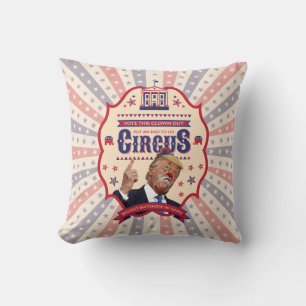Almofada Trump É Um Palhaço - Poster De Circo Vintage