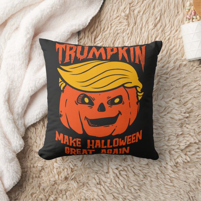 Almofada Trump Halloween Pumpkin (Cobertor)