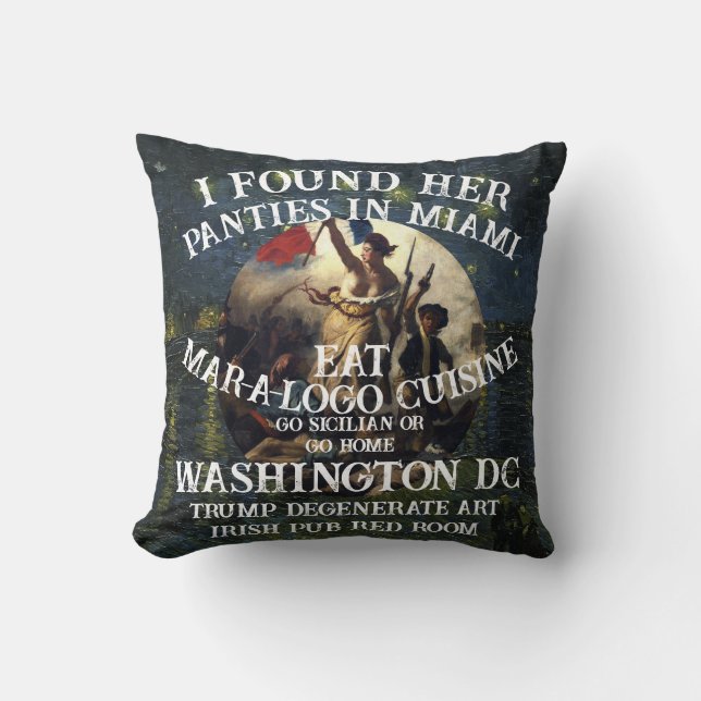 Almofada Trump Panties Miami Catholic Church White (Frente)