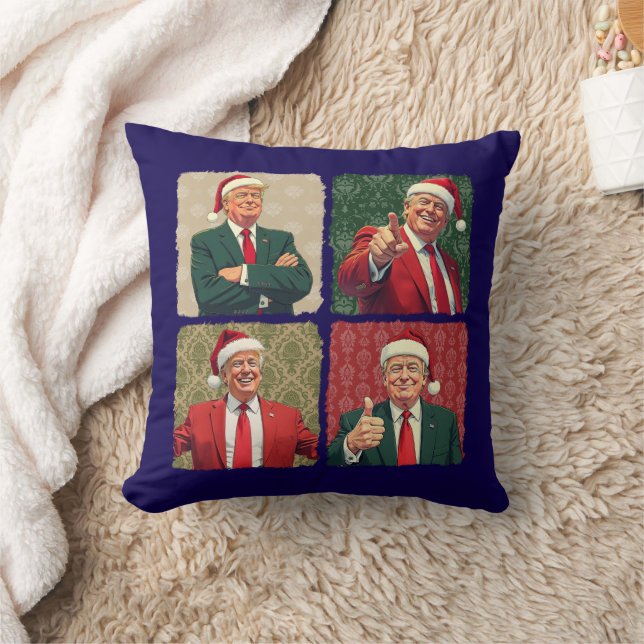 Almofada Trump Pop Art Christmas Pillow Holiday Decor (Cobertor)